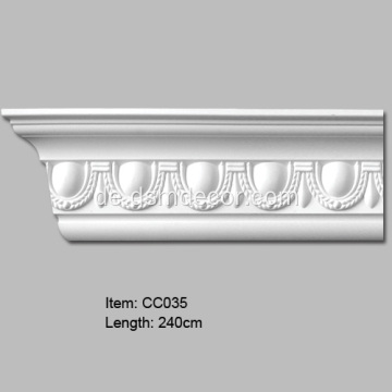 Ei- und Dart-Design-Polyurethan-Gesimsleiste